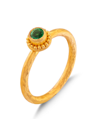 Solitaire Bloom Ring