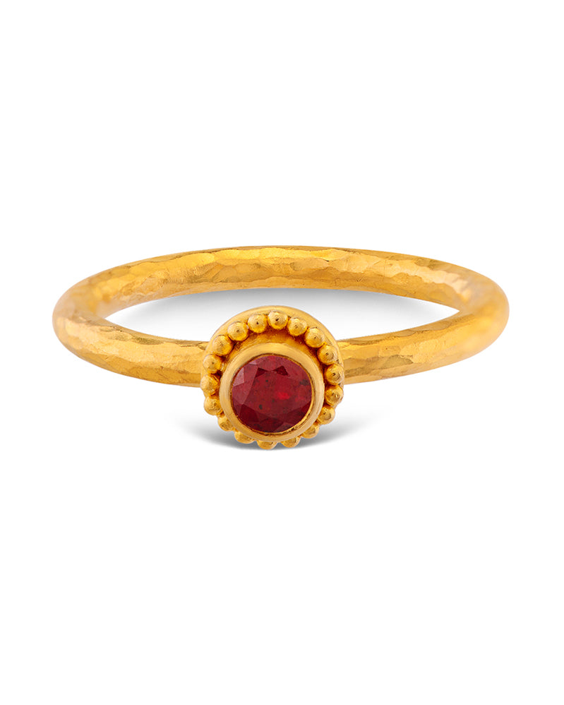 Solitaire Bloom Ring