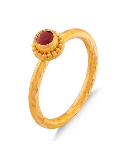 Solitaire Bloom Ring