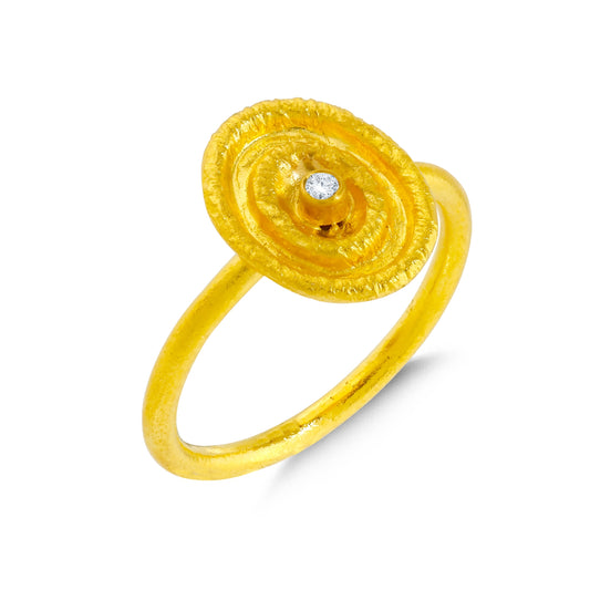 Diamond Oval Ring