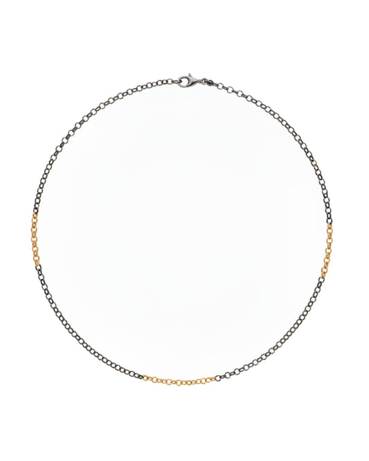 Two-Tone Rolo Link Necklace
