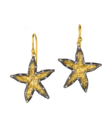 Two-Tone Sea Star Earrings
