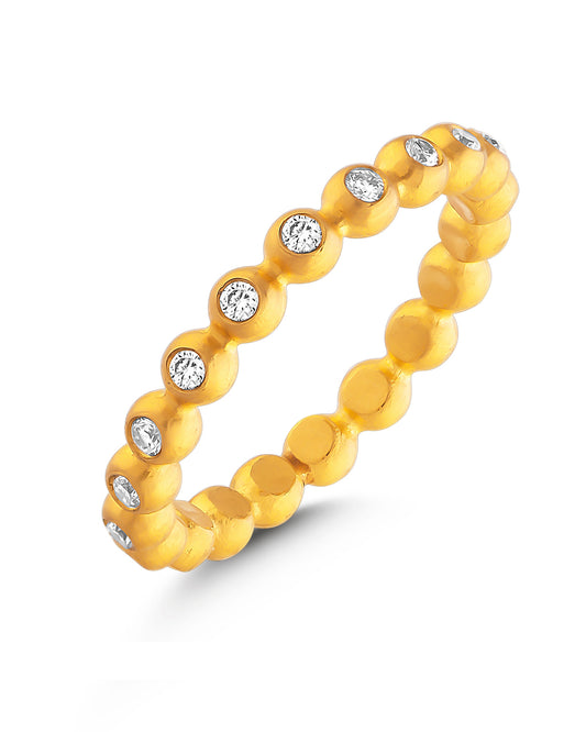 Beaded Diamond Eternity Ring