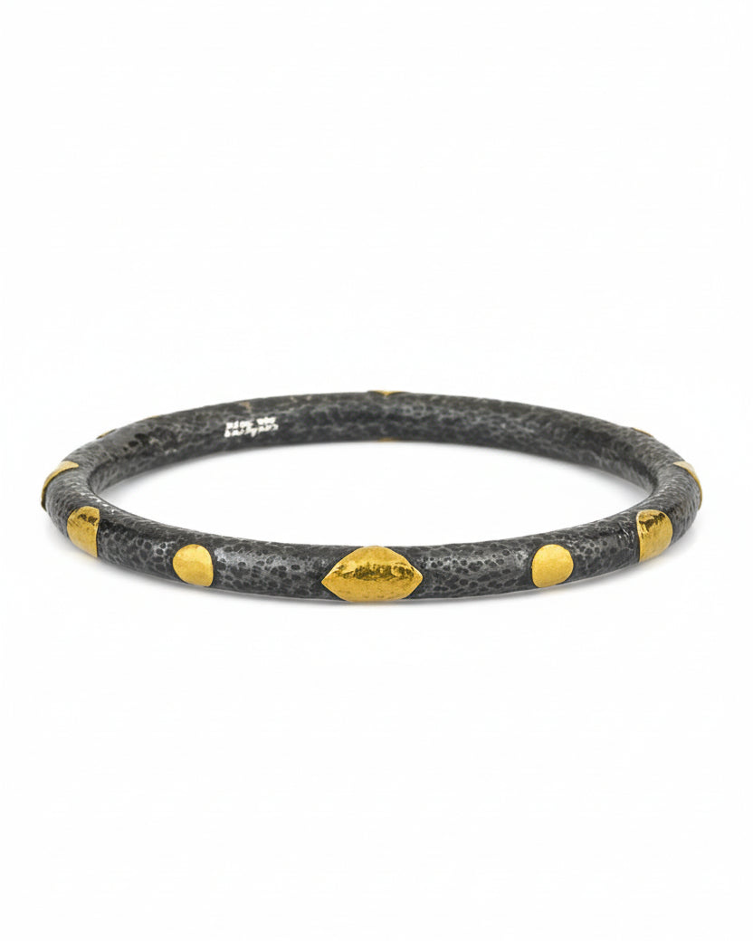 Spotted Gold Silver Bracelet