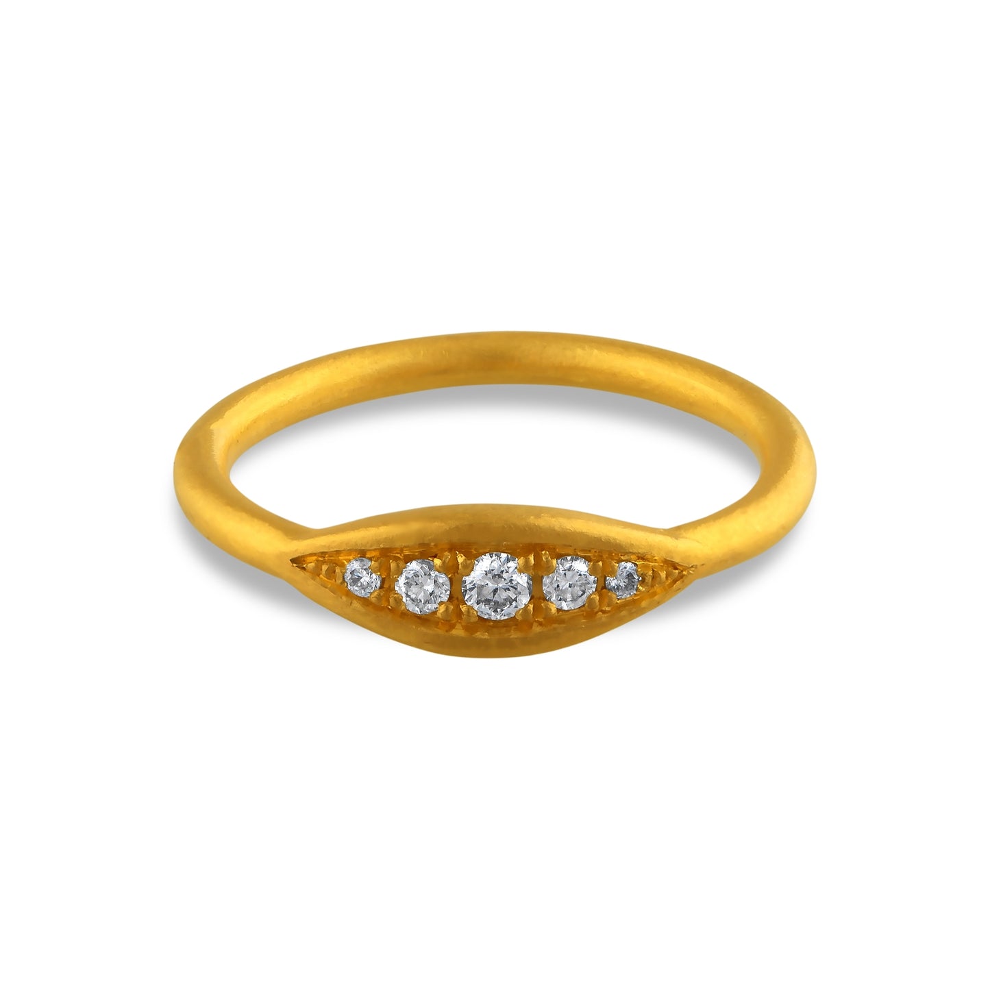 Leaf Design Diamond Ring