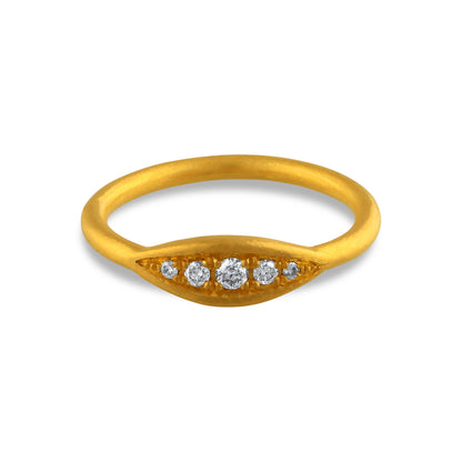 Leaf Design Diamond Ring