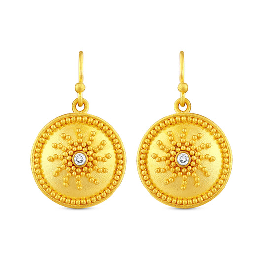 Sun Design Earring