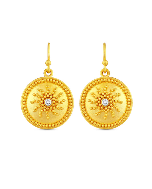 Sun Design Earring