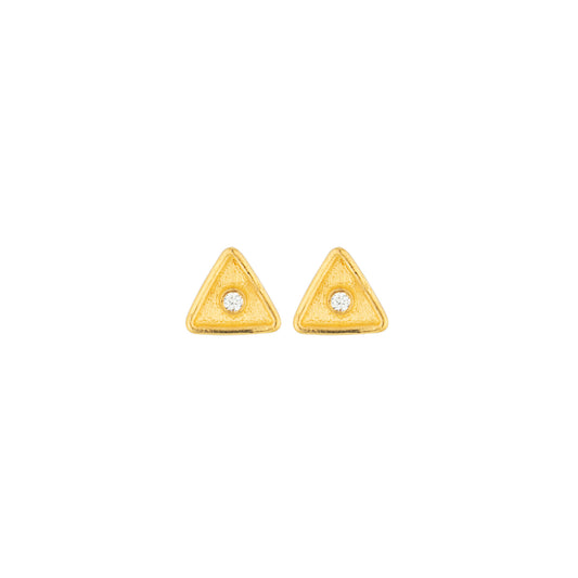 Triangle Design Diamond Earring
