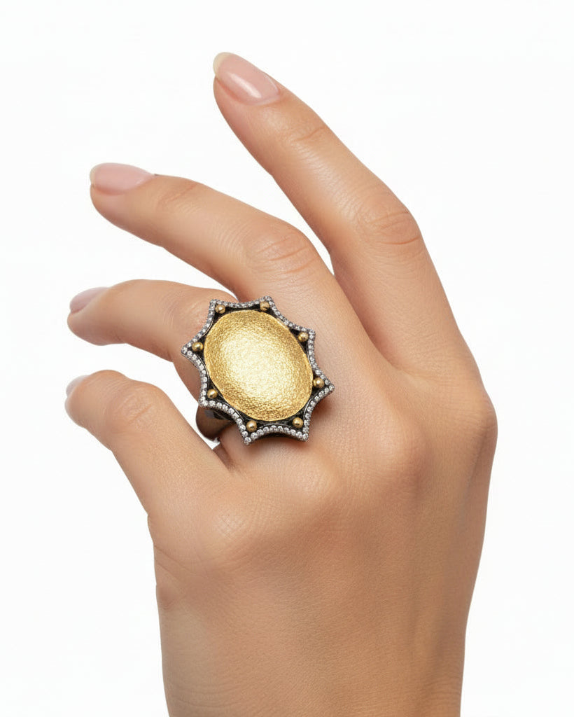 Anatolia Radiant Shield Ring