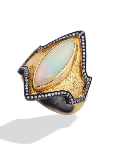 Anatolia Opal Marquise Ring