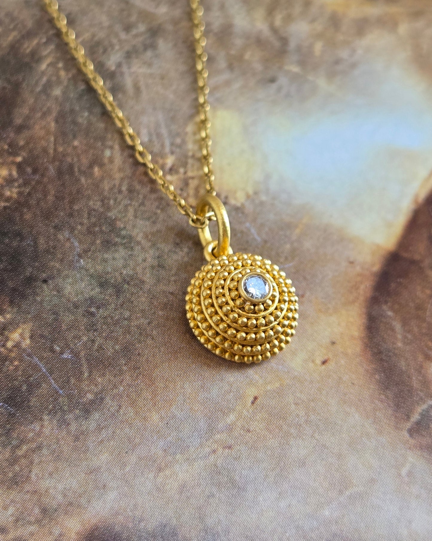 Granulated Dome Pendant