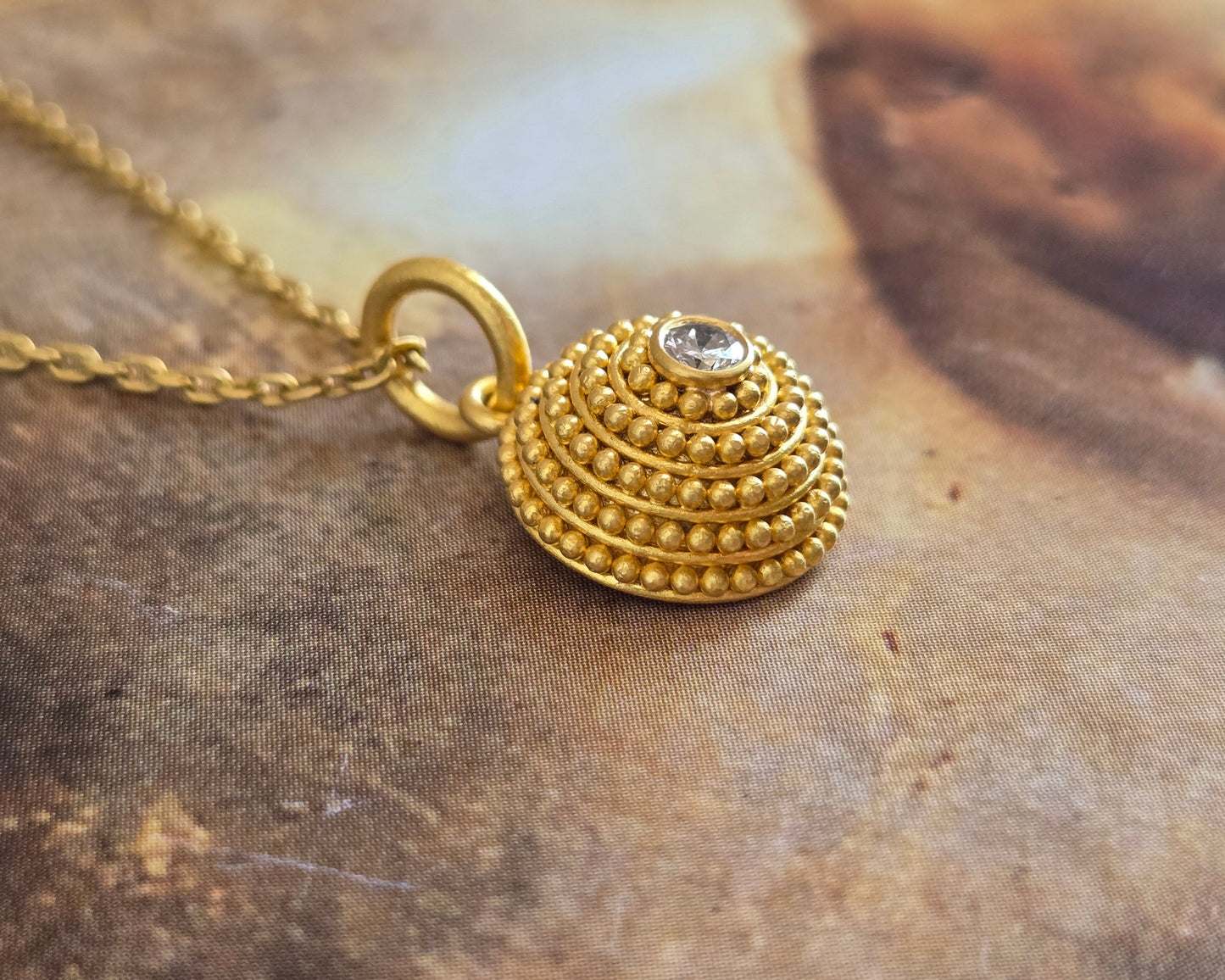 Granulated Dome Pendant