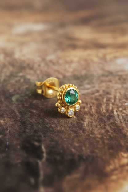 Bloom Pendant with Diamond Accents - Gemstone or Diamond